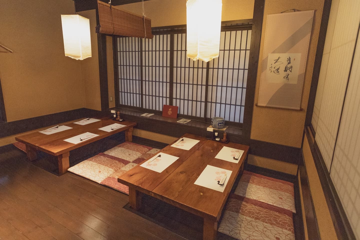 恵比寿亭の掘りごたつ席 くつろげる和の空間